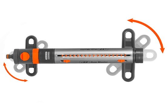 Ножки поворачиваются на 90°, чтобы инструмент можно было удобно подвесить и компактно хранить.